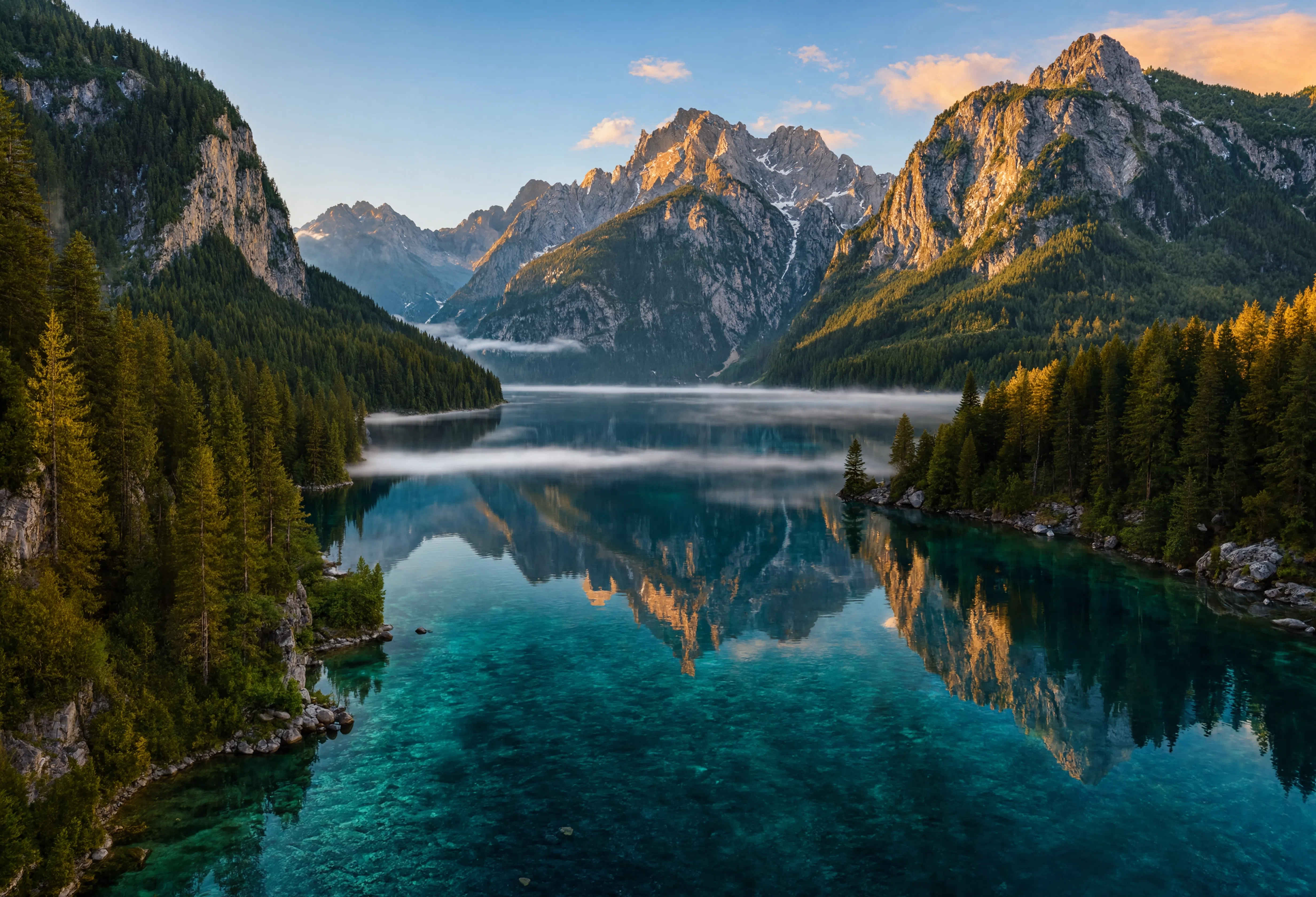 Alpensee im Morgenlicht — Bayerische Alpen Naturreisen